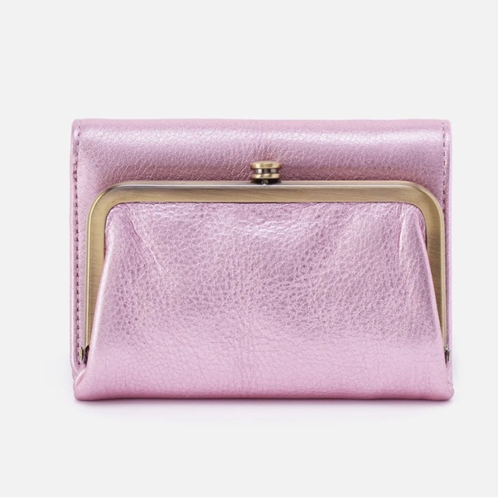 Hobo International Metallic Pink Robyn Wallet